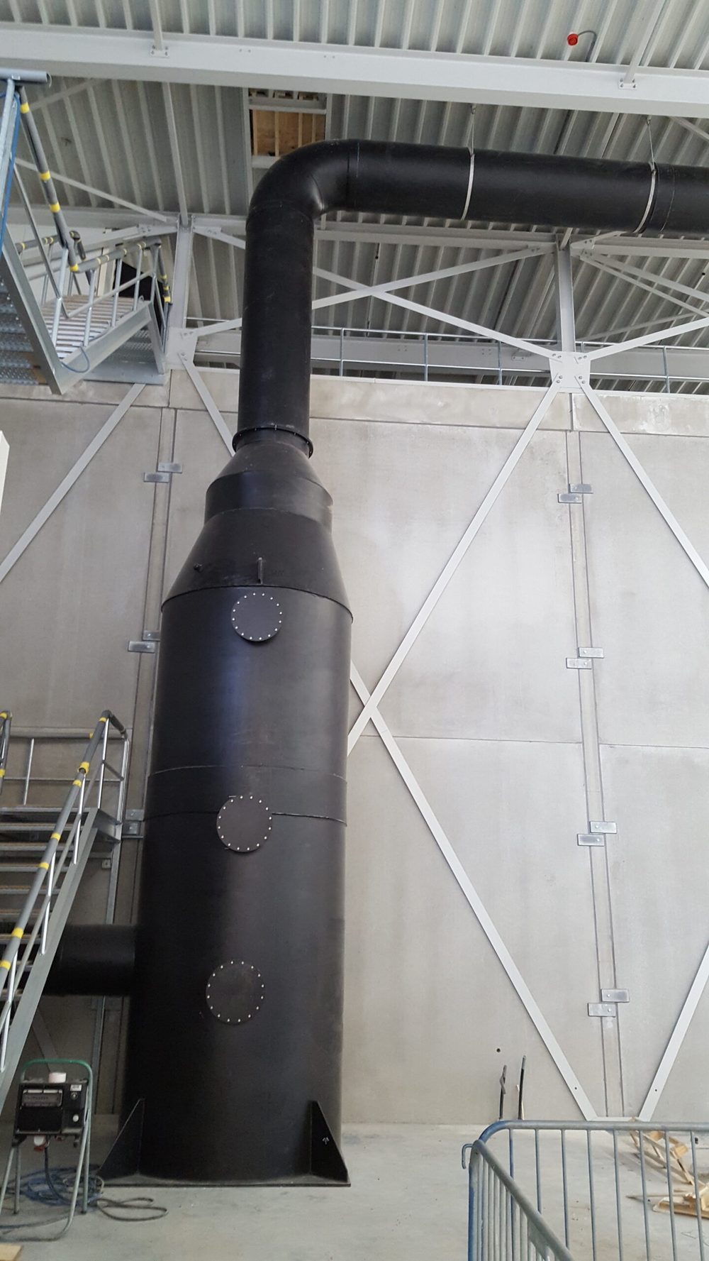 Kolossale verticale industriële gaswasser door Kesta